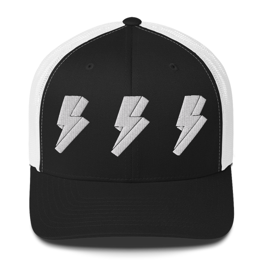 Dipanen 3 Lightning Logo Retro Trucker Hat